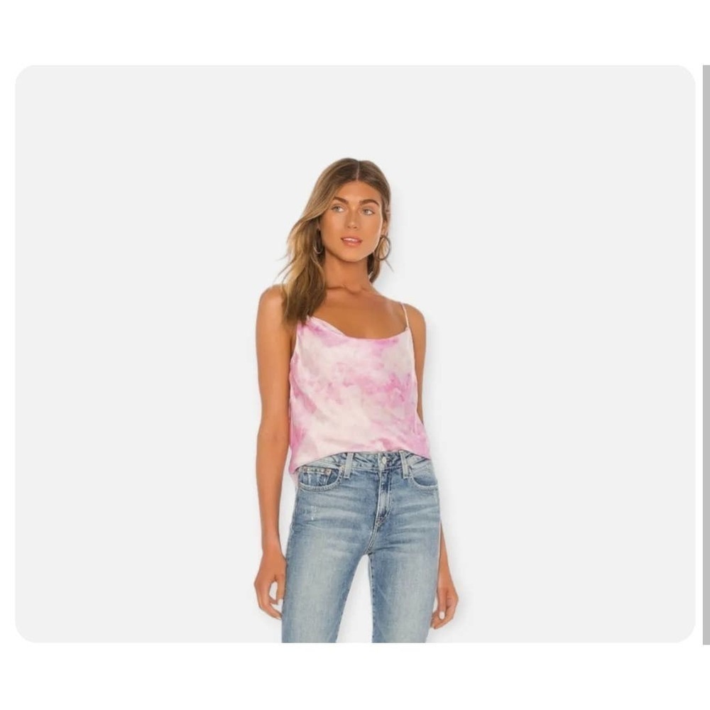 superdown Pink Tie-Dye Tank Top